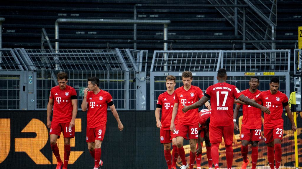 Zdjęcie okładkowe artykułu: Getty Images / Federico Gambarini/Pool / Na zdjęciu: piłkarze Bayernu Monachium