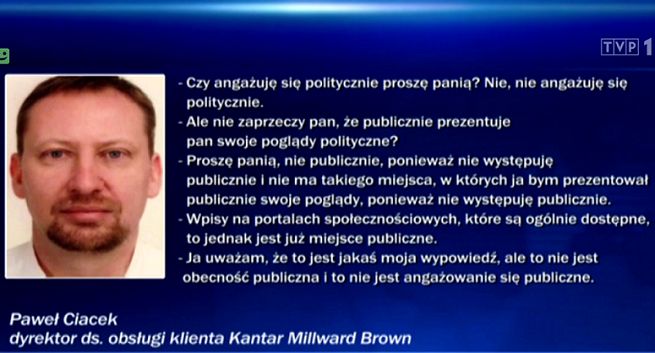 Za korzystny dla PO sondaż „Wiadomości” obwiniły dyrektora Kantar Millward Brown. „Jego poglądy bez wpływu na badania”