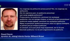 Za korzystny dla PO sondaż „Wiadomości” obwiniły dyrektora Kantar Millward Brown. „Jego poglądy bez wpływu na badania”