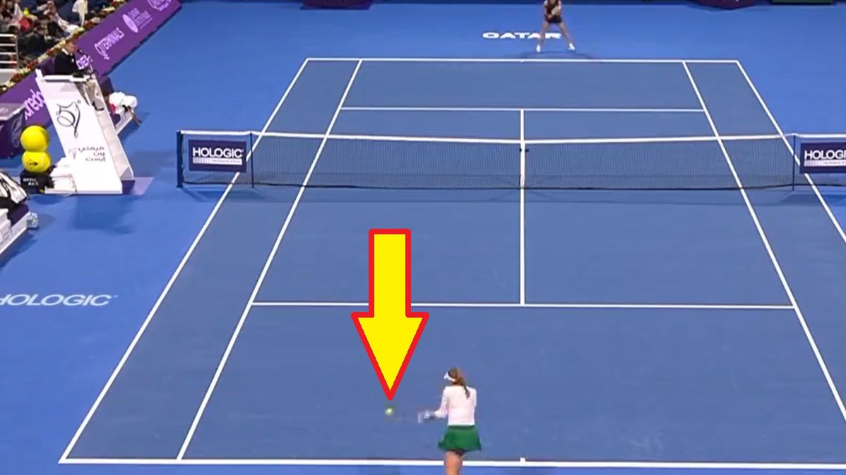 Zdjęcie okładkowe artykułu: Twitter / WTA / Na zdjęciu: uderzenie Jekateriny Aleksandrowej