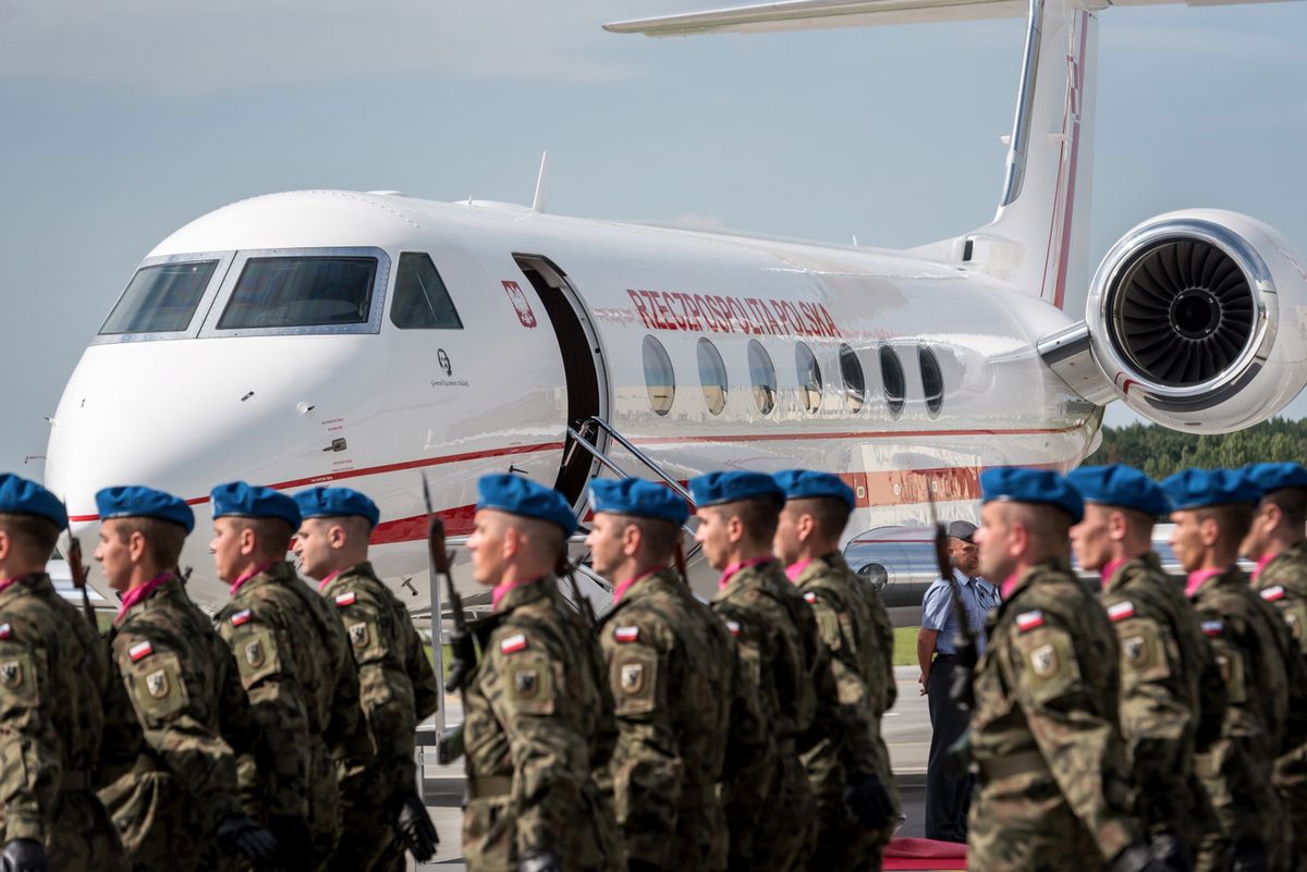 Drugi samolot dla VIP-ów wylądował w Bydgoszczy. Otrzyma imię "Generał Kazimierz Pułaski"
