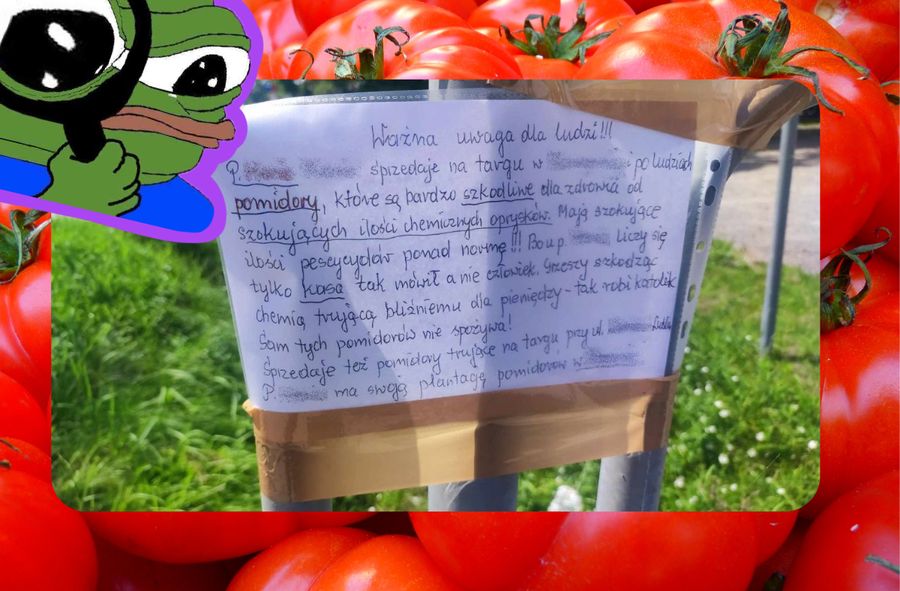Ostrzeżenie przed katolikiem sprzedającym pomidory