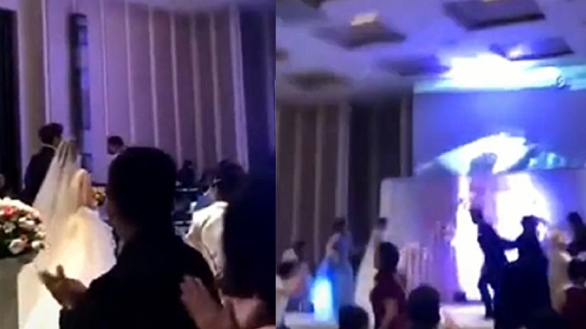 Pan młody pokazał wszystkim dowody na zdradę.