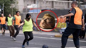 Kopali piłkę z podobizną... Trumpa. To dlatego protestują przed mundialem