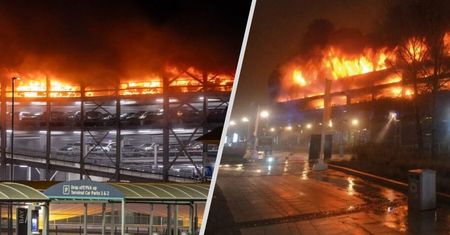 Ogromny pożar w Luton. Wszystkie loty odwołane