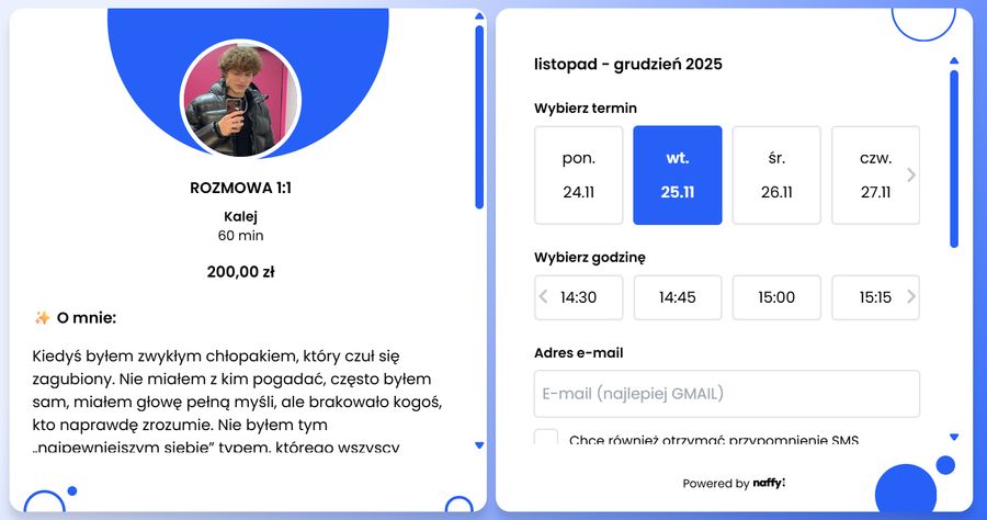 Influencer sprzedaje spotkania ze sobą