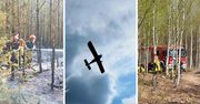 Włocławek: Dwa groźne pożary przy Toruńskiej. Śmigłowiec nad lasem