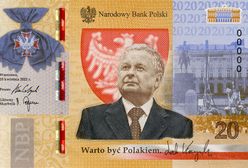Banknot z Lechem Kaczyńskim. Skąd pochodzi cytat "Warto być Polakiem"?