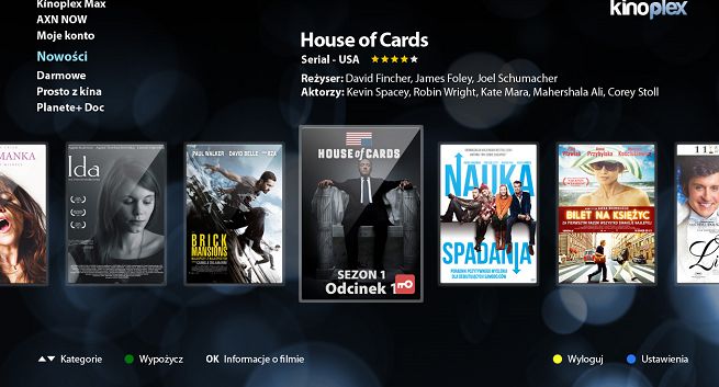 Aplikacja Kinoplex na telewizorach Philips, Samsung oraz Toshiba