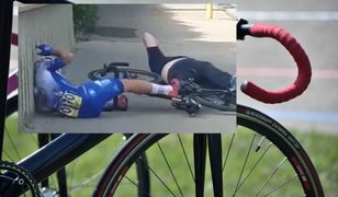 Makabryczny wypadek przed metą wyścigu kolarskiego