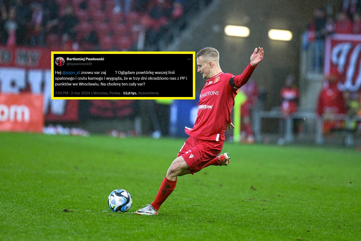 Widzew player couldn't stand it!  He treated the Polish Football Association and the referees in a vulgar manner