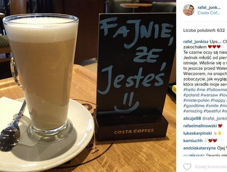 Rafał Jonkisz wyznał komuś miłość na Instagramie