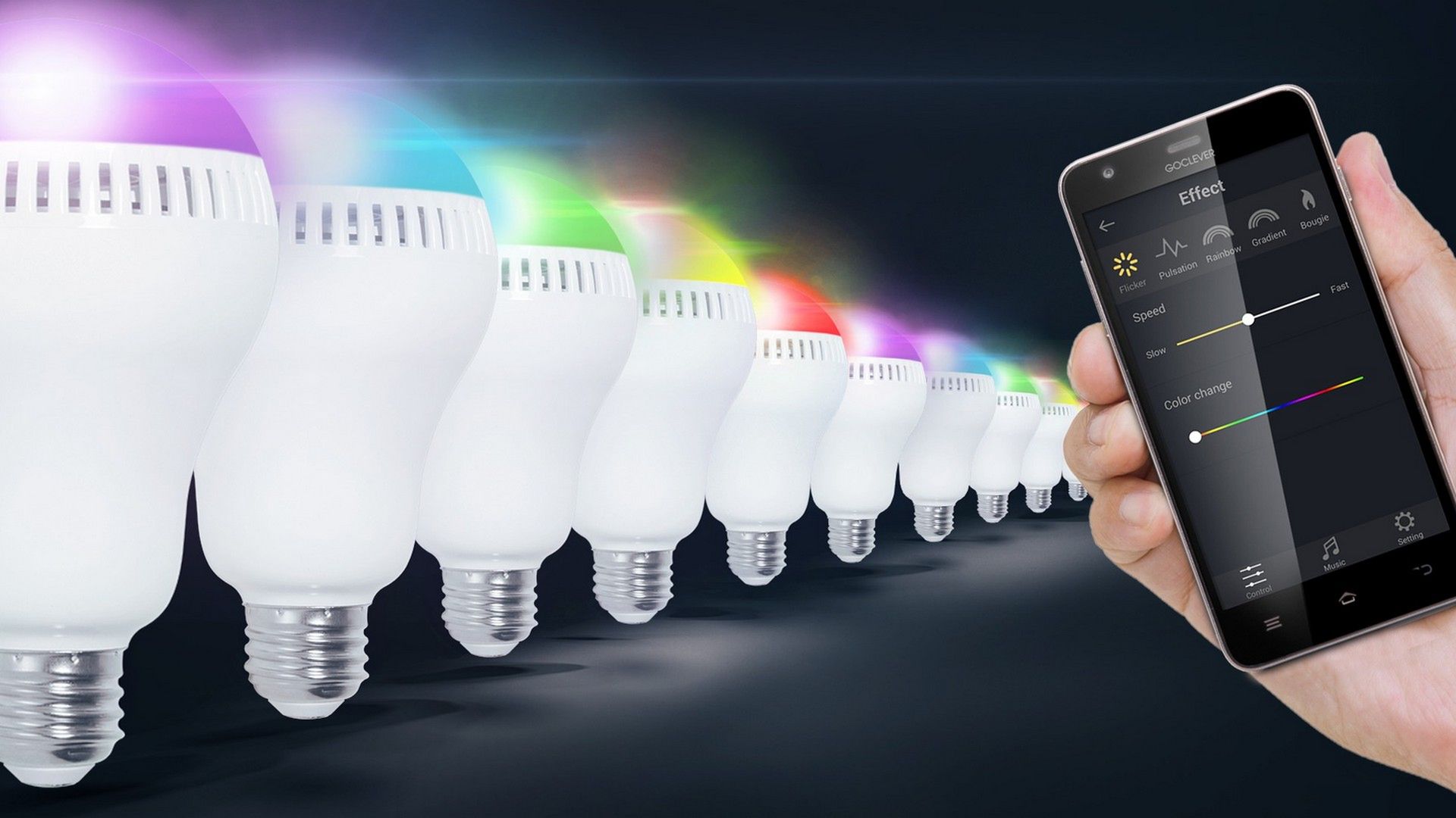 Goclever Bulb Colour Sound – żarówka LED RGB z głośnikiem Bluetooth 2