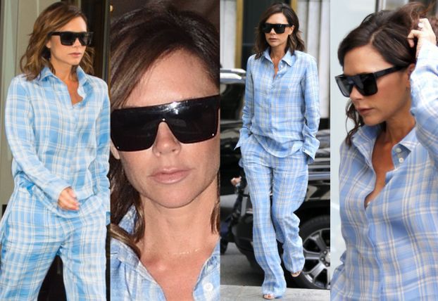 Victoria Beckham w piżamie spaceruje po Nowym Jorku (ZDJĘCIA)