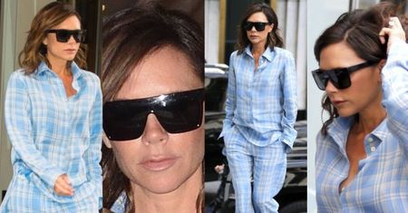 Victoria Beckham w piżamie spaceruje po Nowym Jorku (ZDJĘCIA)