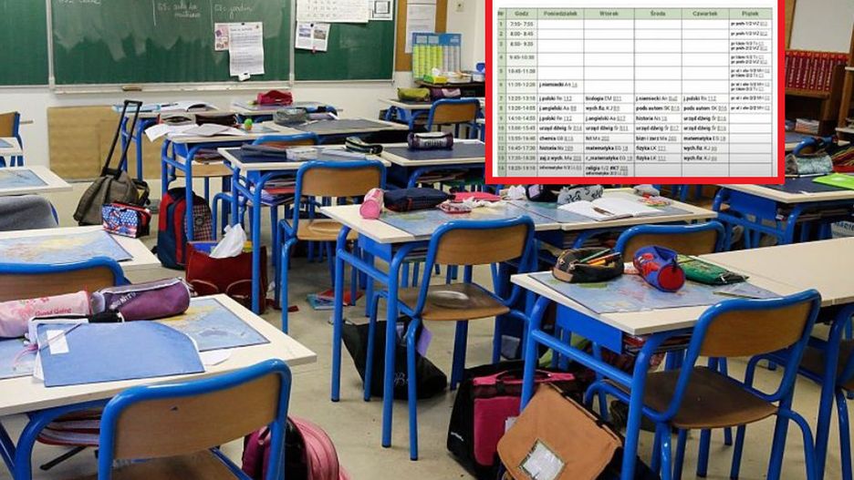 Szokujący plan lekcji 15-latka. "Jak to w ogóle możliwe?"