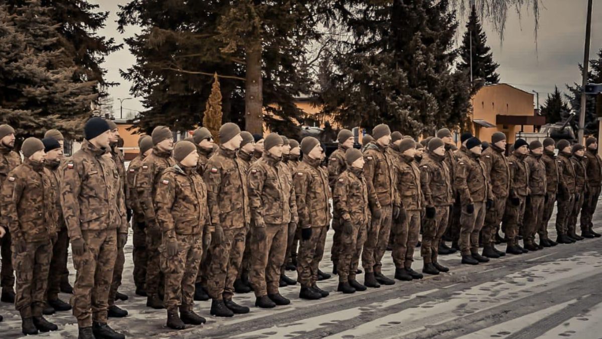 Wojskowi z 
18 Dywizji Zmechanizowanej