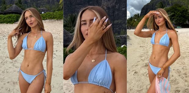 Bikiniara Angelika Mucha i jej długaśne paznokcie ślą pozdrowienia z Afryki (ZDJĘCIA)