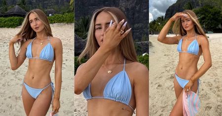 Bikiniara Angelika Mucha i jej długaśne paznokcie ślą pozdrowienia z Afryki (ZDJĘCIA)