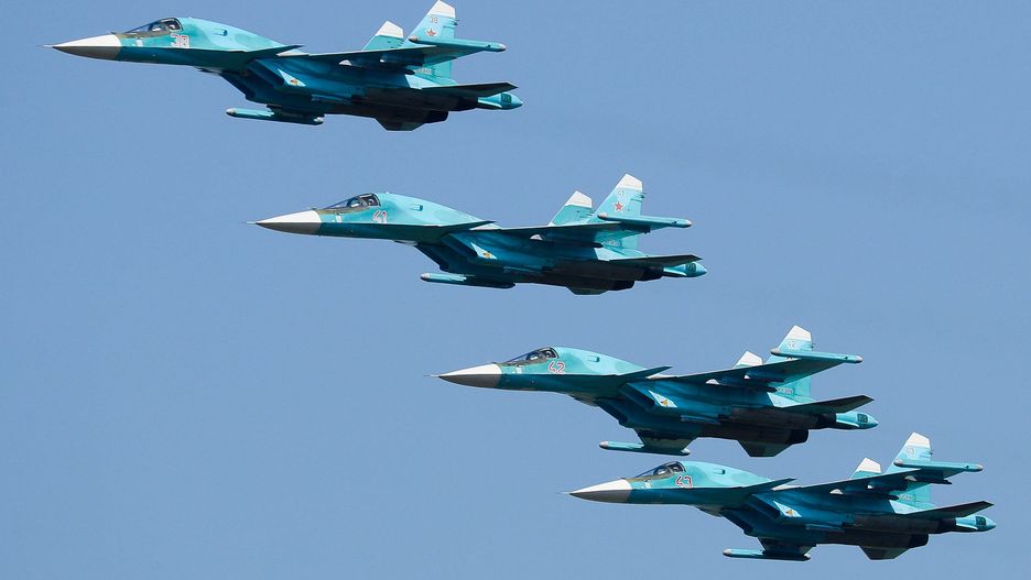 Siły rosyjskie ostrzelały lotnisko wojskowe w obwodzie żytomierskim. Pociski zrzuciły samoloty Su-34 z terytorium Białorusi