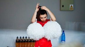 Lubelskie cheerleaderki na meczu Wikany Startu z Rosą Radom