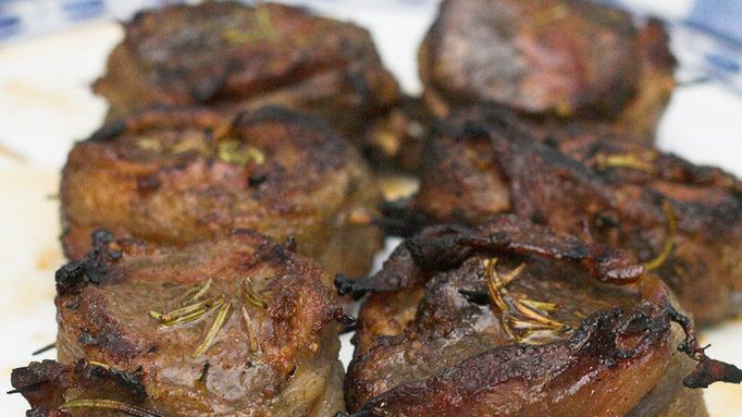 Pieczone mięso z piżmaka