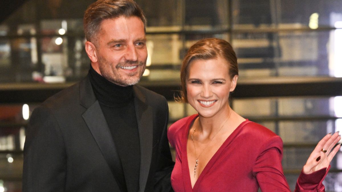 Agnieszka Kaczorowska i Marcin Rogacewicz.