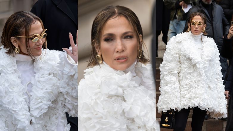 Jennifer Lopez przyleciała na Fashion Week do Paryża. Na zdjęciach nie przypomina samej siebie?