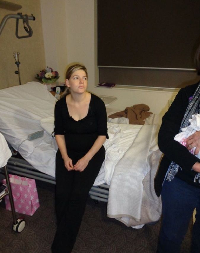 Katie Bowman pokazała zdjęcie dzień po porodzie.