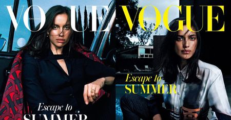 Posępna Irina Shayk wita lato w sesji dla "biblii mody"