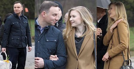 Prezydent Duda z córką Kingą i święconką (ZDJĘCIA)