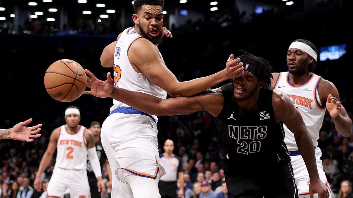 Getty Images / Elsa / Na zdjęciu: Koszykarze podczas meczu Brooklyn Nets - New York Knicks.