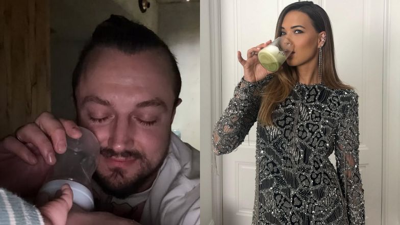 Baron pokazał, jak zajmuje się synem