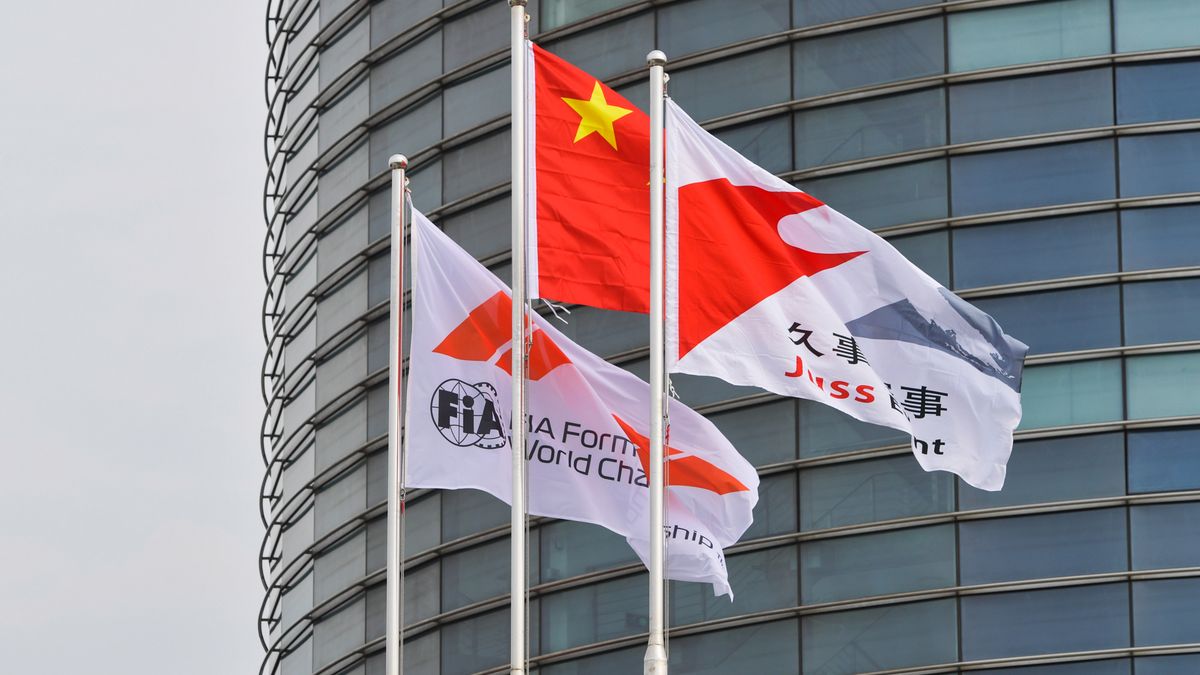 flagi na torze F1 w Chinach