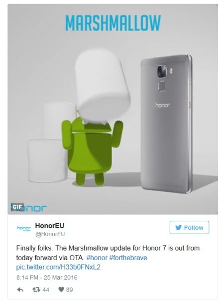 Android 6.0 Marshmallow dla Honor 7