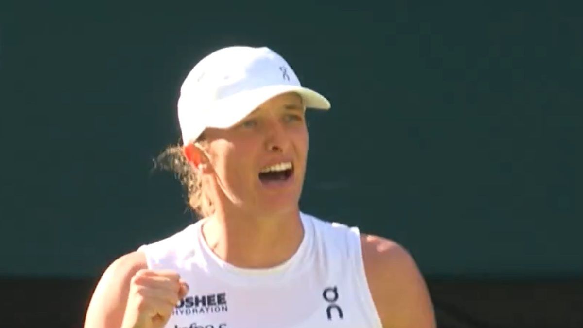 Twitter / Wimbledon / Iga Świątek po meczu z Belindą Bencić w Wimbledonie