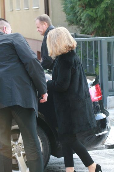 Donald Tusk z żoną w drodze na pogrzeb Pawła Adamowicza