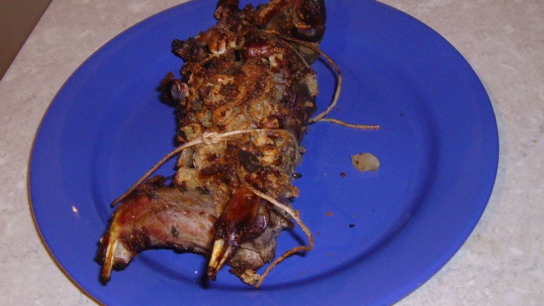 Pieczone mięso z wiewiórki