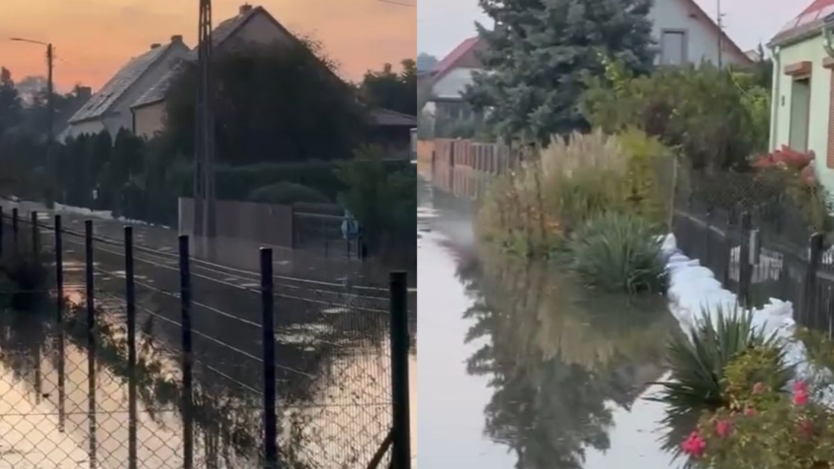 Osiecznica na Dolnym Śląsku pod wodą