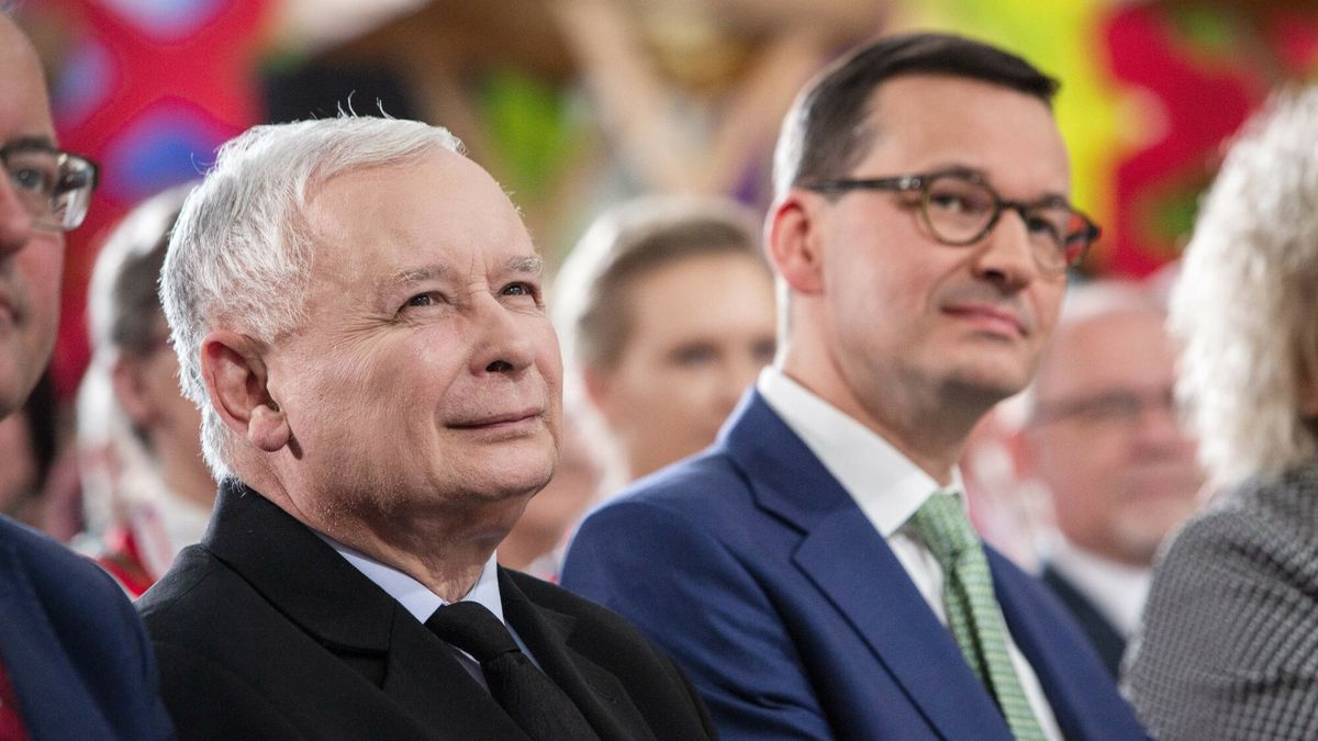 Prezes PiS Jarosław Kaczyński i premier Mateusz Morawiecki