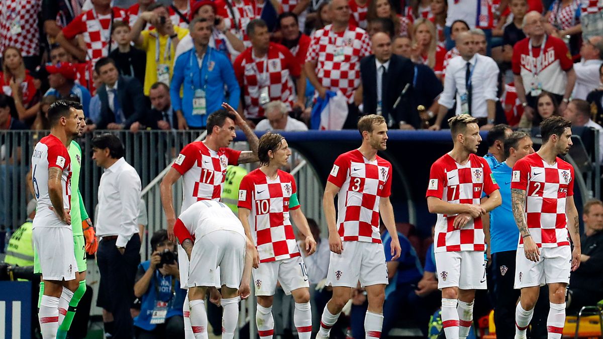 Zdjęcie okładkowe artykułu: PAP/EPA / YURI KOCHETKOV / Na zdjęciu: piłkarze reprezentacji Chorwacji