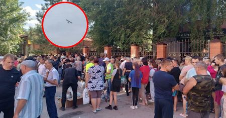 Ewakuacja po ataku Ukrainy. Drony spadły na skład amunicji