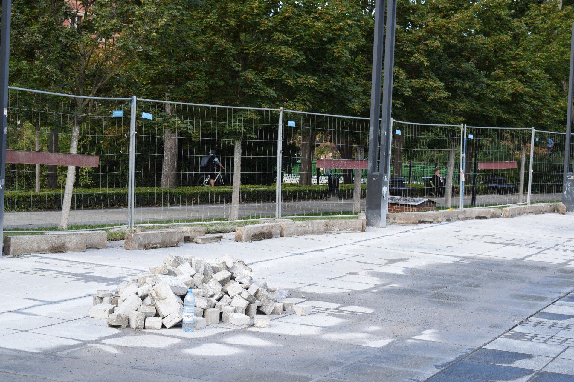 Plac Wolności w remoncie