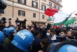 Włochy. Gwałtowny protest przeciwko obostrzeniom w Rzymie