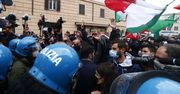 Włochy. Gwałtowny protest przeciwko obostrzeniom w Rzymie
