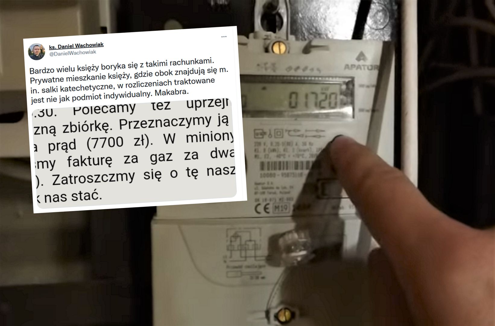 Ksiądz załamany wysokimi rachunkami za gaz i prąd. "Makabra"