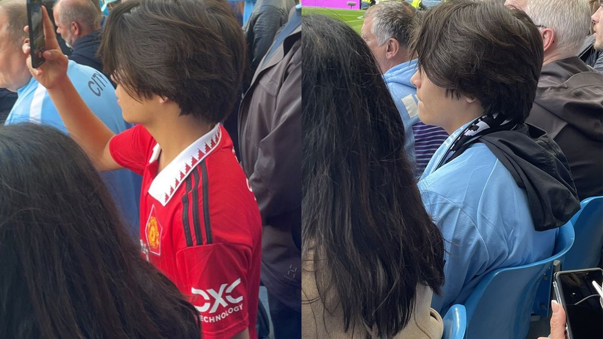 Młody kibic zmienił w trakcie meczu koszulkę na trykot rywali