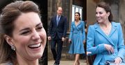 Księżna Kate w błękitnej sukience ratuje wizerunek monarchii podczas wizyty w Szkocji (ZDJĘCIA)