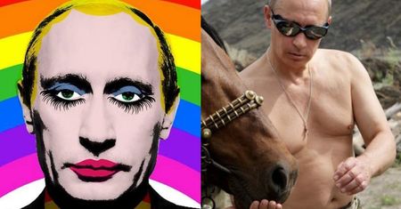 Rosja zakazała... portretu PUTINA JAKO DRAG QUEEN (FOTO)
