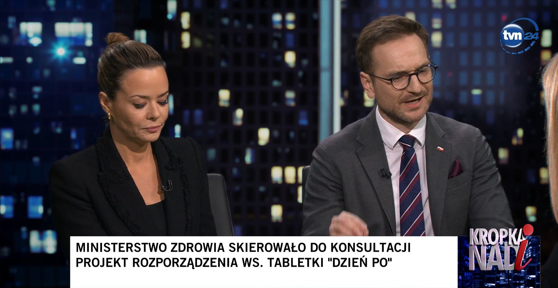 Ostre starcie w "Kropce nad i". Monika Olejnik nie wytrzymała